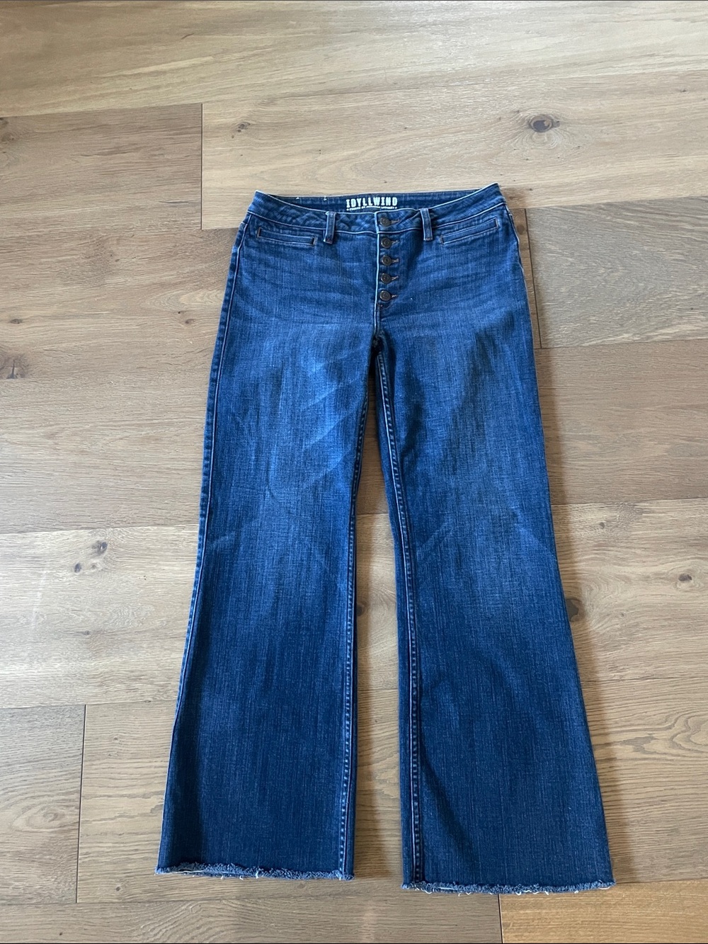 Idyllwind Emerson Blue Denim Relaxed Flare Jeans Size 12